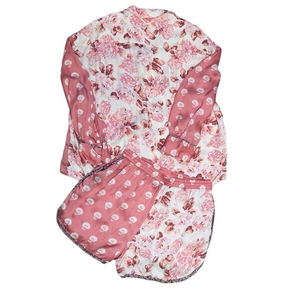 ZARA Silia Set Matching Top & Shorts Floral Embroidered Coordinated 2 Piece - Picture 7 of 13